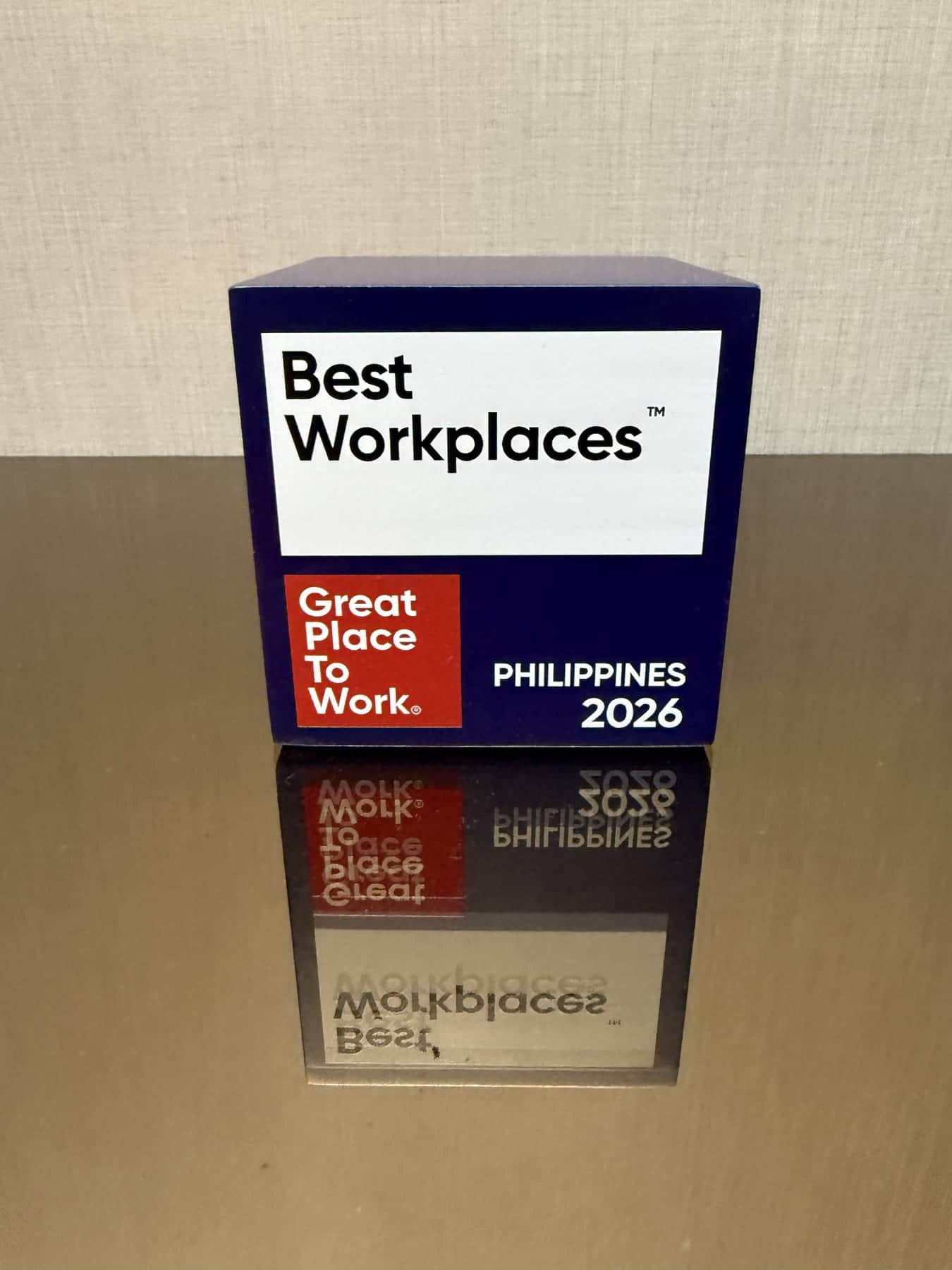 Great Place to Work Trophy, Philippines 2026